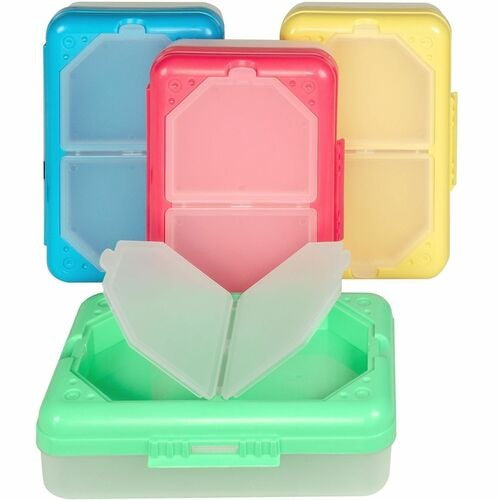 C-LINE C-line CLI48500 Plastic Storage Box 3-compartment 12-pack