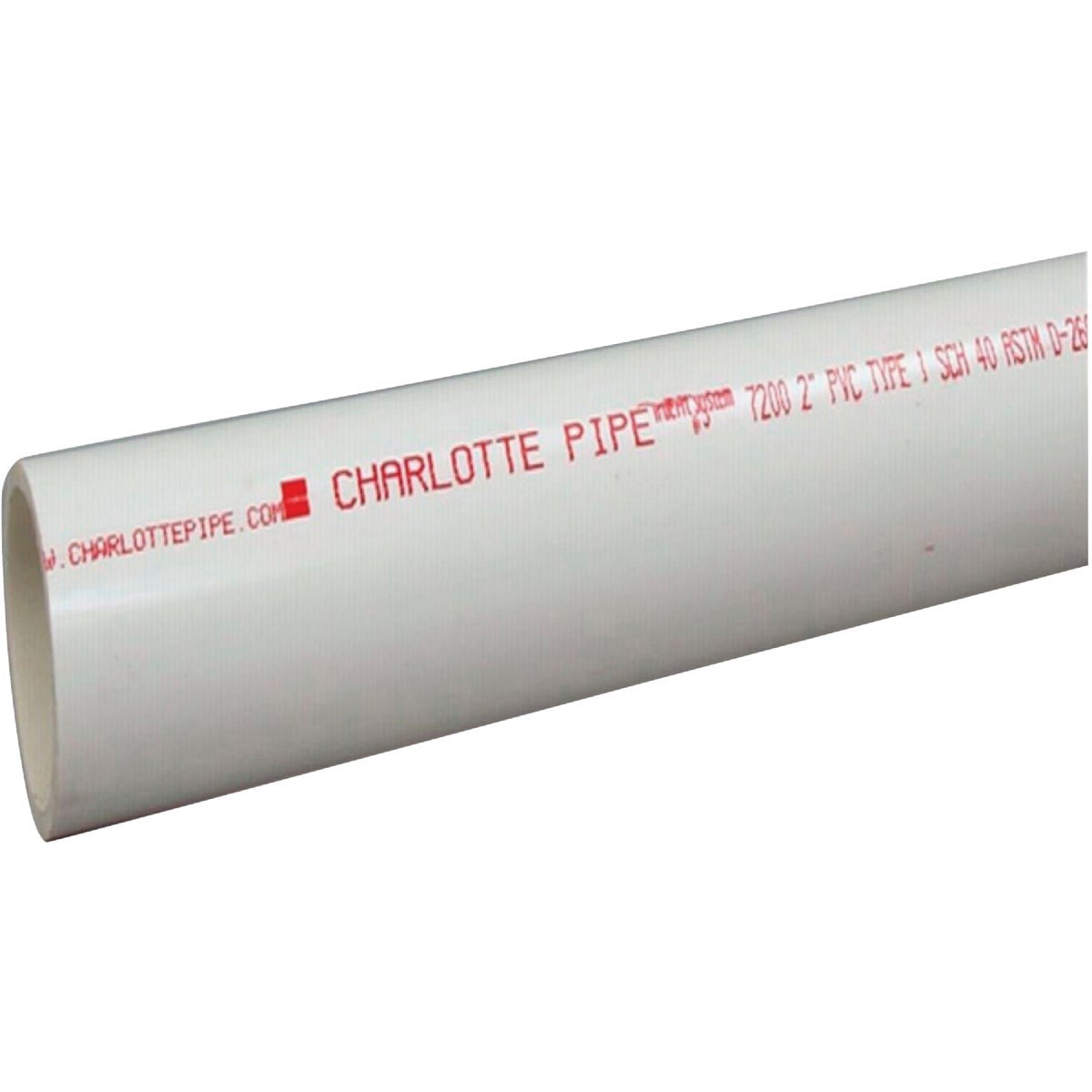 CHARLOTTE PIPE Charlotte Pipe Pvc 07112 1000HC Sch 40 Dwv Pipe 1-1/2in 5ft