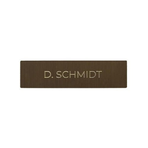 DOORBIRD Doorbird 423870956 Intercom Nameplate Engraved Architectural Bronze