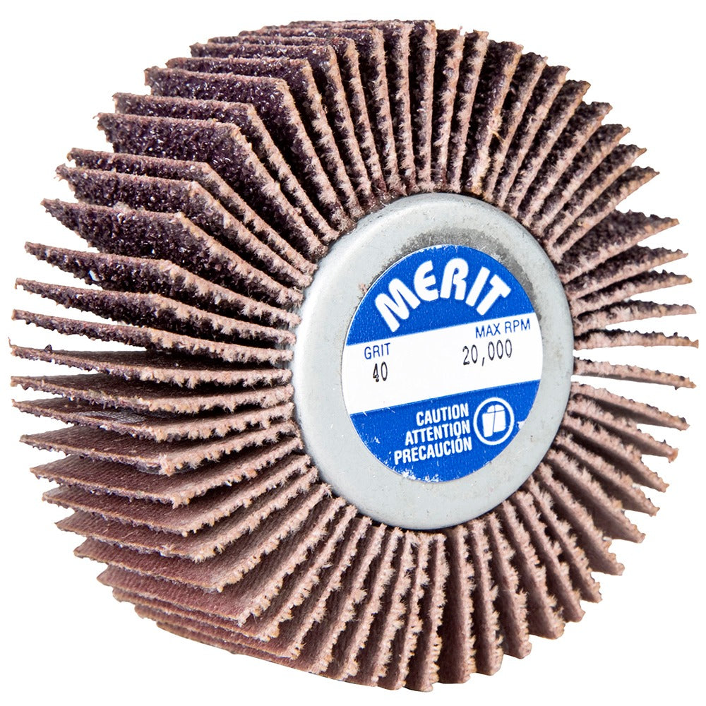 MERIT Merit Abrasives 08834134061 Mounted Flap Wheel 40 Grit