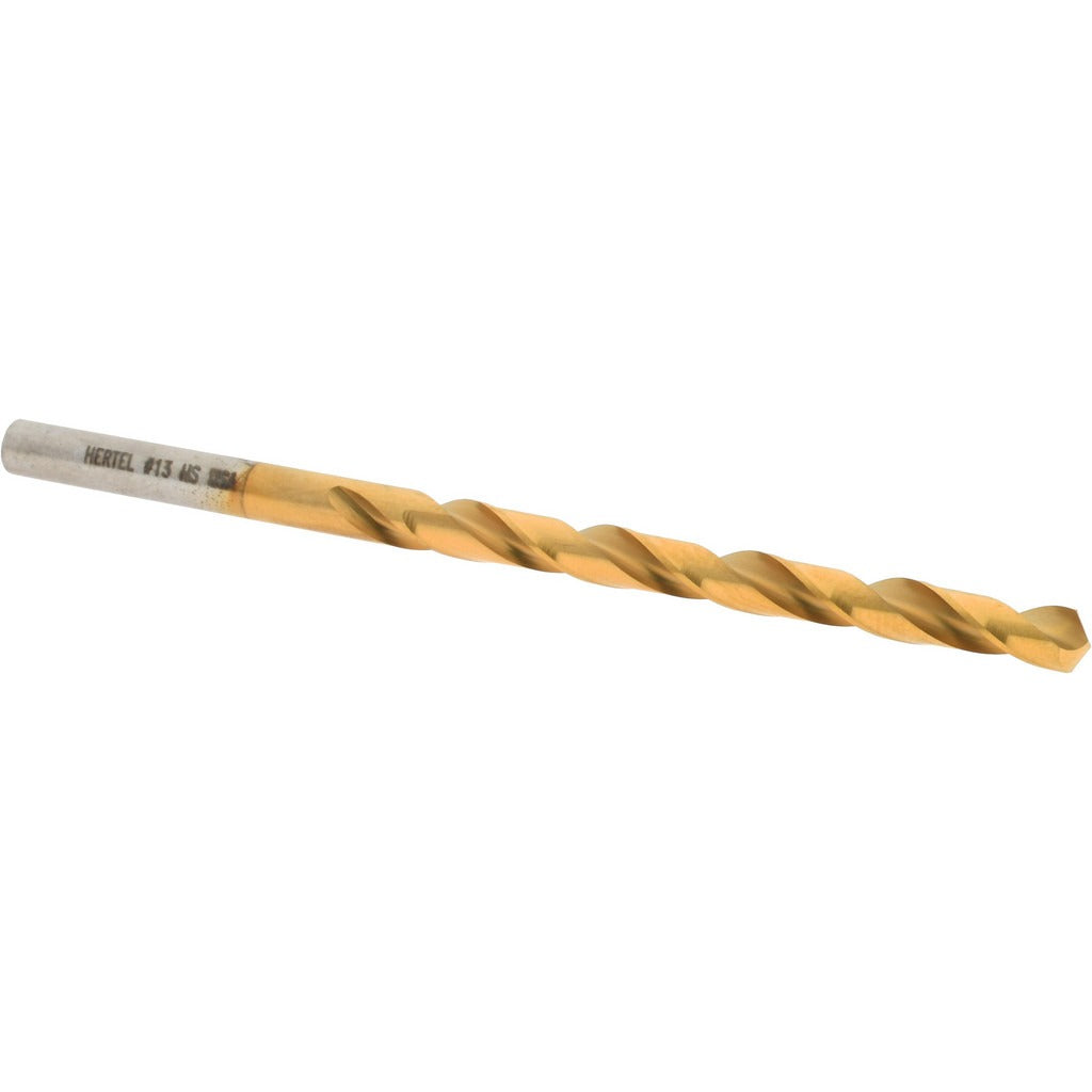 HERTEL Hertel 85707354 Jobber Drill Bit Wire 13 0.185in Hss Tin
