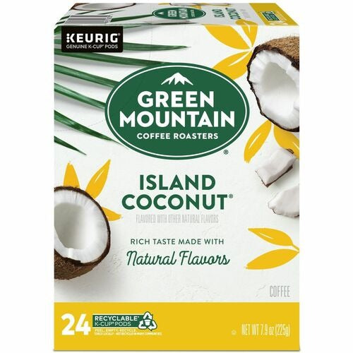KEURIG Green Mountain GMT6720 Island Coconut Coffee K-cups 24ct