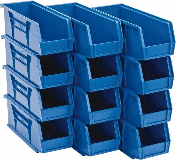 QUANTUM STORAGE SYSTEMS Quantum Storage QUS224BLCS Hopper Stacking Bin Blue 12pk