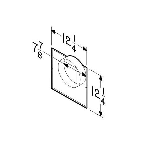 BROAN-NUTONE Broan-Nutone 981L In-line Adapter Kit 8 in