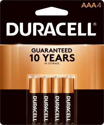 DURACELL Duracell MN2400B4Z Aaa Alkaline Battery 1.5V 4-pack
