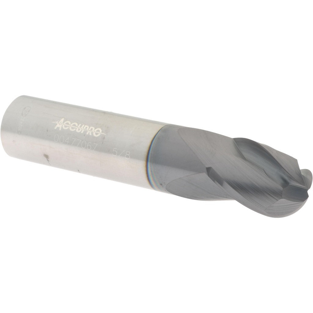 ACCUPRO Accupro 12176721 Ball End Mill 0.625 in 3 Flute Carbide