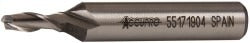 ACCUPRO Accupro 39538 Square End Mill 3/16 in 2 Flute Powdered Metal