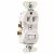 Pass & Seymour 691W Combo Switch w Receptacle 120/125V 15A 1-Pole