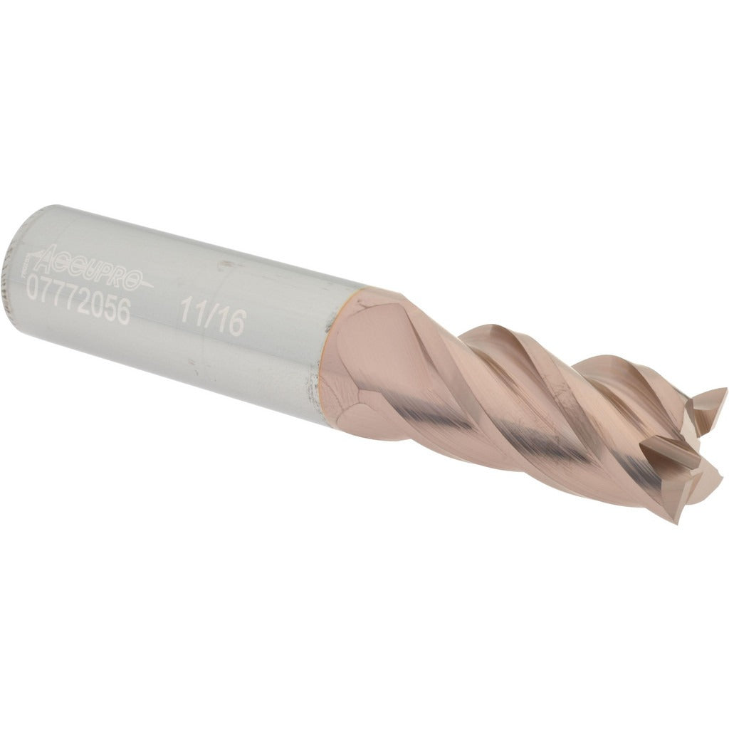 ACCUPRO Accupro 12182650 Square End Mill 11/16 in 4 Flute Solid Carbide