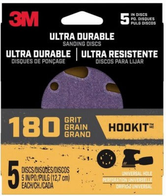 3M 3M Company DISC5IN5PK180 Sanding Disc 180 Grit 5 in