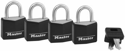 MASTER LOCK Master Lock Co 131Q Aluminum Padlock 1-3/16 Inches 4-pack