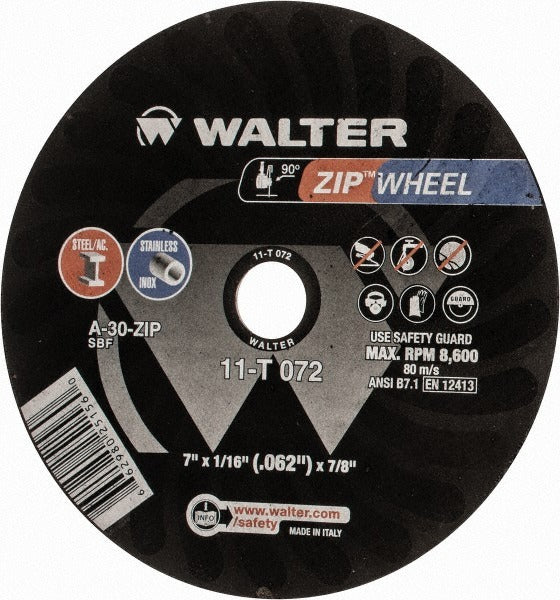 WALTER Walter Surface Technologies 11T072 Cut-off Wheel 7 in