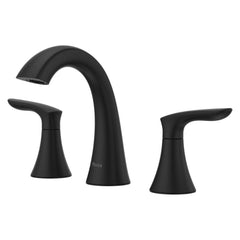 Pfister LG49-WR0B Weller Two Handle Widespread Bathroom Sink Faucet in Matte Black