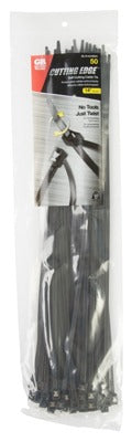 GARDNER BENDER Ecm Industries Llc 46-314UVBSC Cable Ties 14in Black 50PK