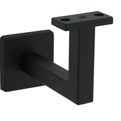 NATIONAL HARDWARE National Hardware N830-524 Reed Handrail Bracket Matte Black 5pk