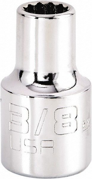 PROTO Proto J5412N Hand Socket 3/8 Inch 12-point 1/2 Drive