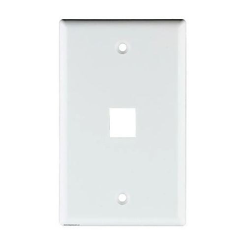 SIGNAMAX Signamax Inc. SKFD-1-WH Single Gang Decora Faceplate
