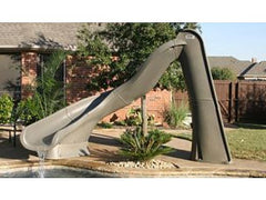 S.R.Smith 688-209-58224 TurboTwister Pool Slide | Left Curve | Gray Granite