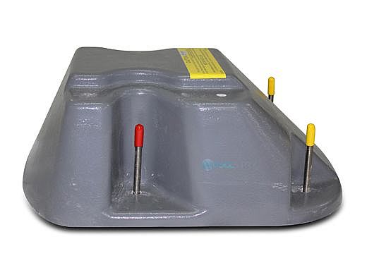 S.R.Smith 69-209-620 Salt Pool Jump System Base Only | Pewter Grey