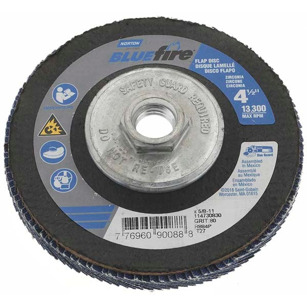 VALUE COLLECTION Value Collection N03529 Flap Disc 80 Grit Type 27 4.5 in