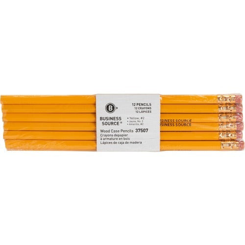 BUSINESS SOURCE Business Source BSN37507 No 2 Hb Woodcase Pencil Dozen