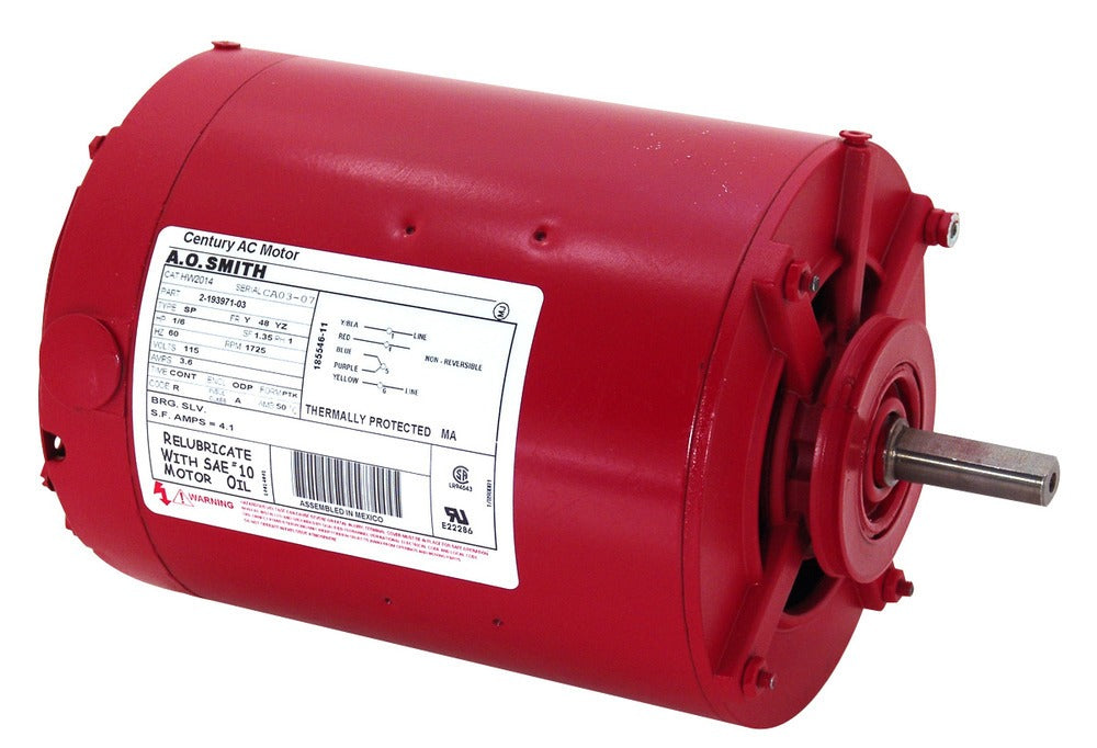 CENTURY Century HW2014L Packard Motor 1/6 HP (5-5/8 in.) Replacement HW2014L