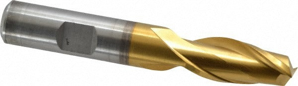 CLEVELAND CONTROLS Cleveland C41555 Square End Mill 0.5 in 2 Flute Hss Tin