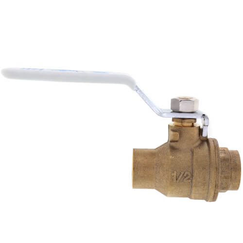 Apollo Valves 94ALF20301A 1/2 in. DZR Brass Full Port Solder 600# Ball Valve