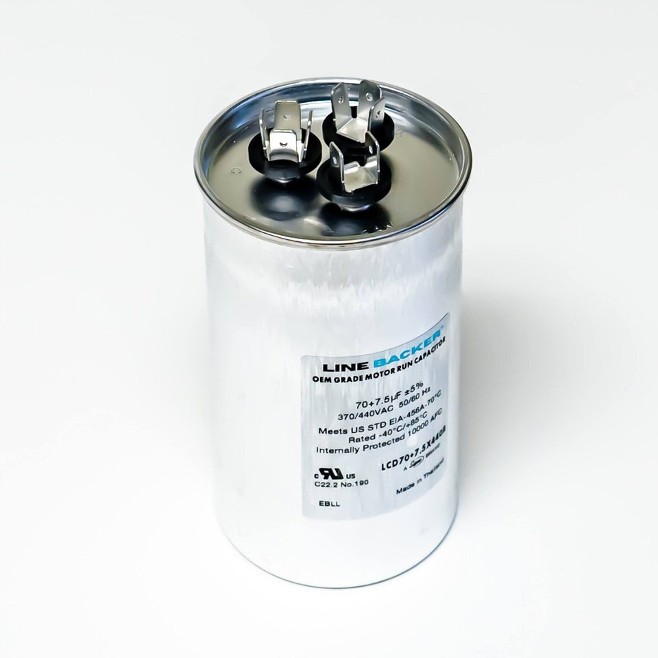 SUPCO Supco lcd70+7.5x440r Dual Run Capacitor 70+7.5 Mfd 440V