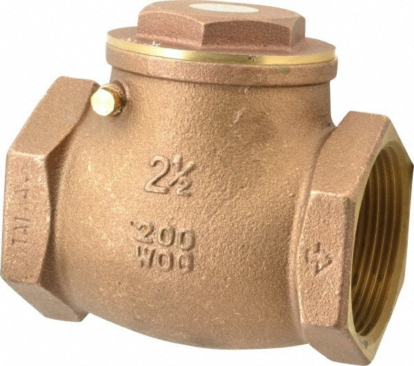 LEGEND VALVE Legend Valve 105-109 Inline Check Valve 2.5 in Fnpt Brass