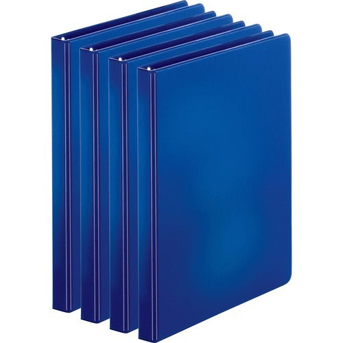 BUSINESS SOURCE Business Source BSN28525BD Round Ring Binder 0.5in Beige 4pk