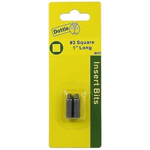 DOTTIE L H Dottie Co IB2C Square Drive Insert 2 X 1