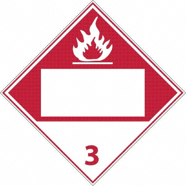 ACCUFORMNMC Accuformnmc DL65BR Rigid Plastic Placard 10.75x10.75 White on Red