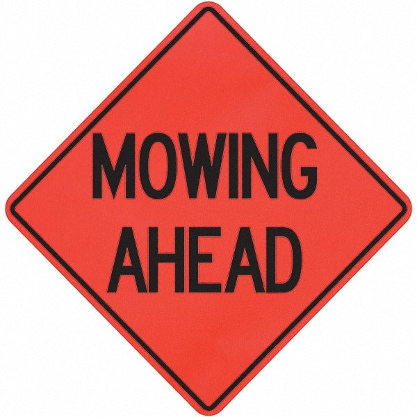 PRO-SAFE Pro-safe 07-800-3015-L Mowing Ahead Triangle Sign 36 in
