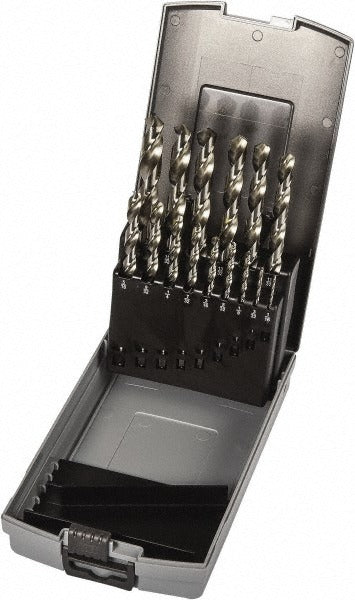 PRECISION TWIST DRILL Precision Twist Drill 5995528 Drill Bit Set 15 Pc