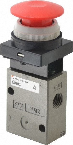 SMC Smc Pneumatics VM230-N02-30RA 3-way Valve Push Button