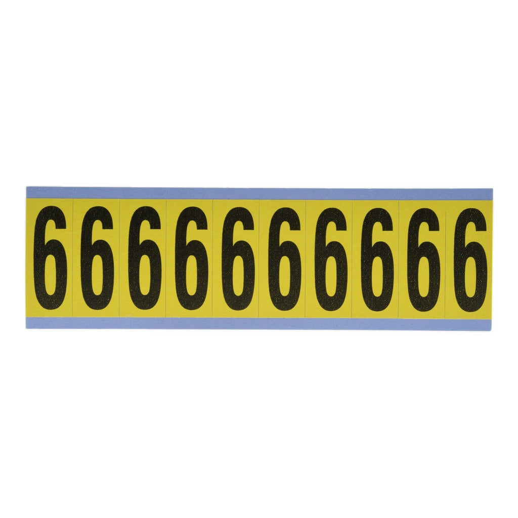 STRANCO Stranco SB5-6 Number Label 1 Inch Vinyl Adhesive