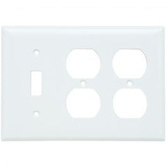 Pass & Seymour SP182W WALLPLATE COMBINATION 3 5IN WHT