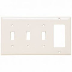 Pass & Seymour SP326W 4-Gang Combination Wallplate 7.8 in Replacement MPN