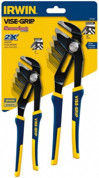 IRWIN Irwin 1802532 Groove Joint Plier Set 2 Pc Straight Jaw