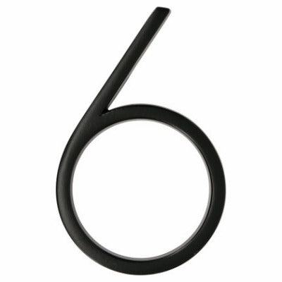 HILLMAN Hillman Fasteners 844716 Black House Number 6 5 Inches 3 Pack