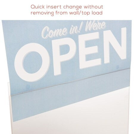 DEFLECTO Deflecto DEF68301 Wall Mount Sign Holder Landscape (11 x 8.5)