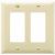 Pass & Seymour TP262I 2-Gang Wallplate Standard Nylon Ivory