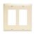 Pass & Seymour TP262LA Wallplate, Standard, 2 Gangs, Thermoplastic, Light Almond