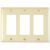 Pass & Seymour TP263LA Decorator Wallplate, Unbreakable, 3-Gang, 0.07 Nylon 6, Light Almond