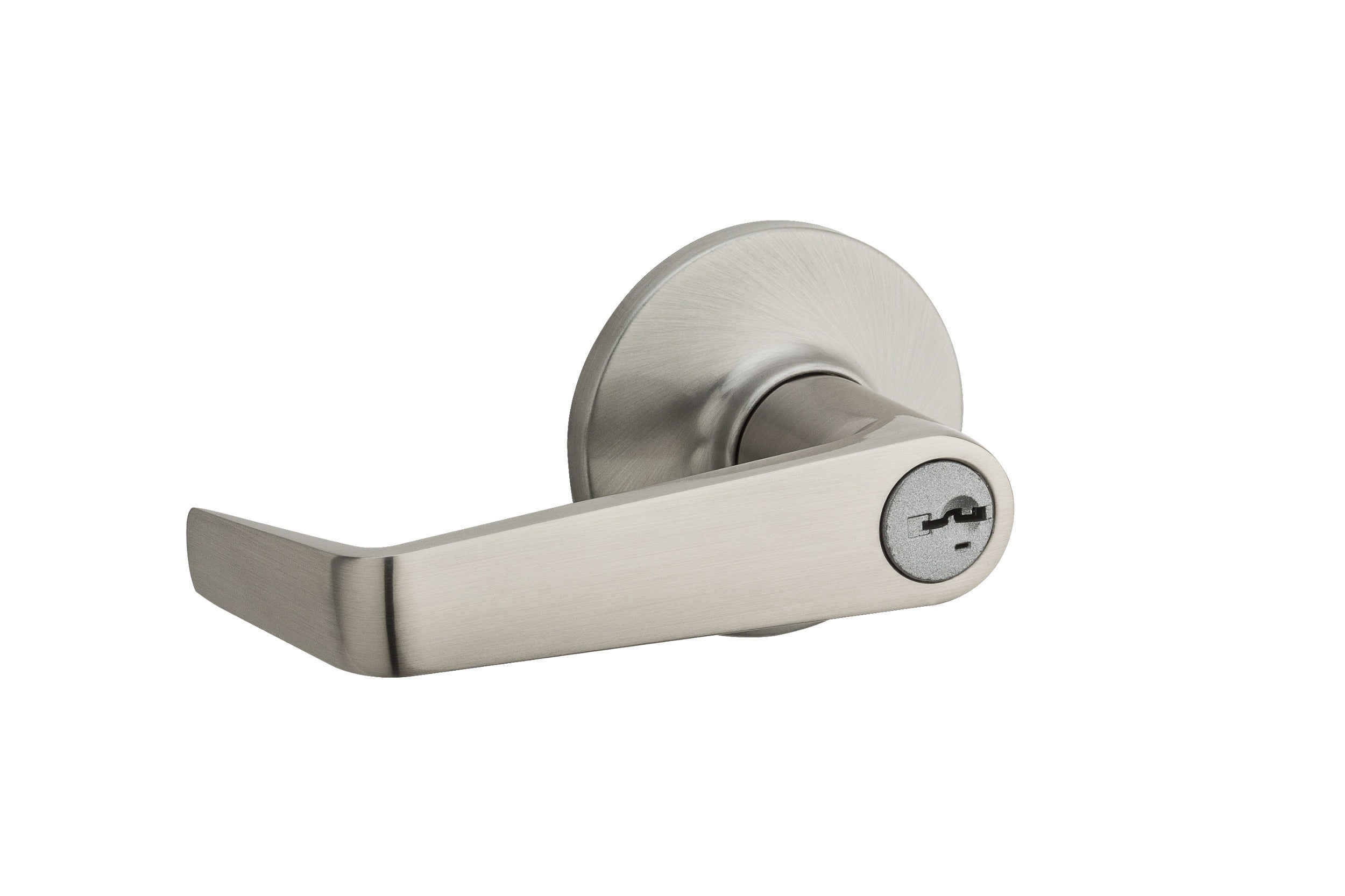 KWIKSET Kwikset 438CNL-15S Carson Lever Entry Lock Smartkey Satin Nickel
