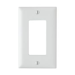 Pass & Seymour TP26W Decorative Wallplate, 1 Gang, Thermoplastic, White