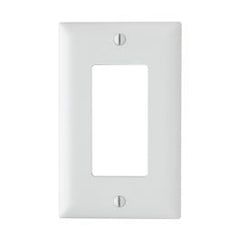 Pass & Seymour TP26W Decorative Wallplate, 1 Gang, Thermoplastic, White