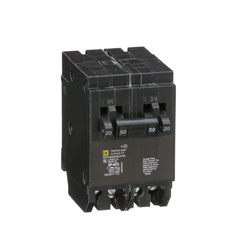 Square D HOMT2020250 Tandem Circuit Breaker 120/240 Volt 20 Amp Miniature Circuit Breaker