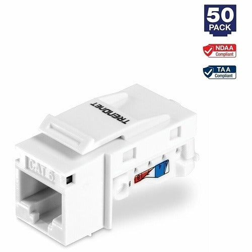 TRENDNET Trendnet TC-K50C6 Cat6 RJ-45 Keystone Jack 50 Pack